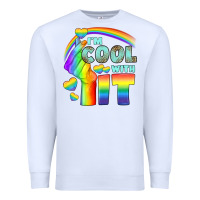 White Lgbtq İ'm Cool With İt Premium Sweatshirt - BundleAndBundleShop