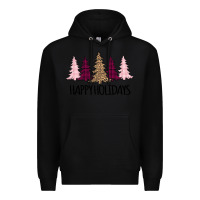 Black Happy Holidays Tree Premium Hoodie - Bettercallsaul