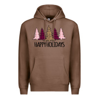 Chestnut Happy Holidays Tree Premium Hoodie - Bettercallsaul