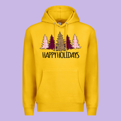 Happy Holidays Tree Premium Hoodie Designed By Bettercallsaul