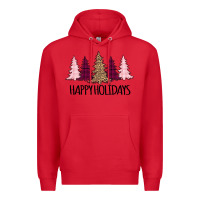 Red Happy Holidays Tree Premium Hoodie - Bettercallsaul