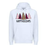 White Happy Holidays Tree Premium Hoodie - Bettercallsaul