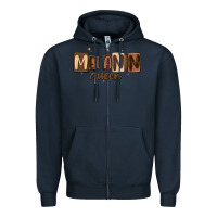 Navy melanin queen Zipper Hoodie - MaliasSmallBusiness