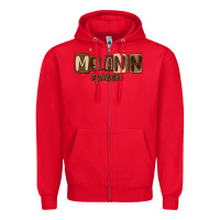 Red melanin queen Zipper Hoodie - MaliasSmallBusiness