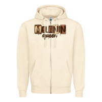 Sandshell melanin queen Zipper Hoodie - MaliasSmallBusiness