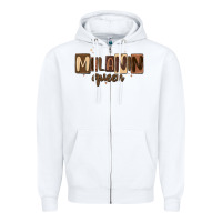 White melanin queen Zipper Hoodie - MaliasSmallBusiness
