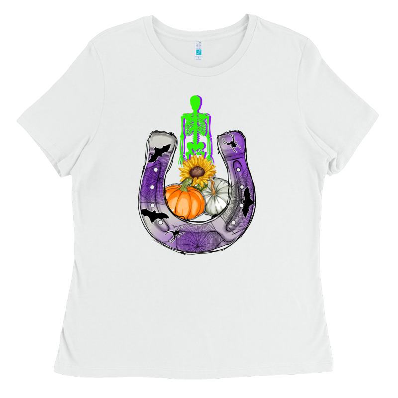 Horseshoe Halloween Ladies Tee by AdoDesignShop | Teevron