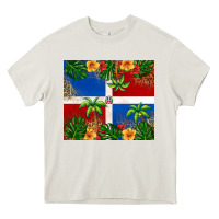 Cream dominican republic Heavy Core Tee - RanaPortraitStore
