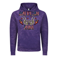 Cloud Purple american mini Vintage Hoodie - CowhideDigitalArt