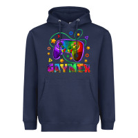 Navy Western Gaymer Heavyweight Hoodie - BundleAndBundleShop