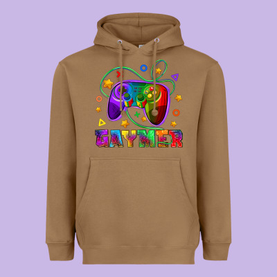 Western Gaymer Heavyweight Hoodie Designed By Bundleandbundleshop