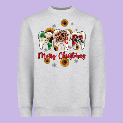 Dental Merry Christmas Heavyweight Sweatshirt Designed By Jahusdesignshop