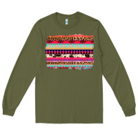 Army Green aztec western leopard cowhide background Long Sleeve Tee - AdoDesignShop