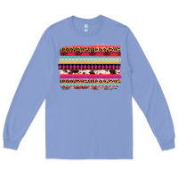 Colony Blue aztec western leopard cowhide background Long Sleeve Tee - AdoDesignShop