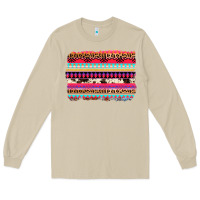 Mushroom aztec western leopard cowhide background Long Sleeve Tee - AdoDesignShop