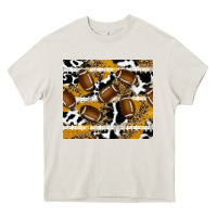Cream football Heavy Core Tee - RanaPortraitStore