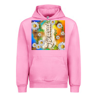 Fuchsia Pink proud with daisies Urban Hoodie - TumblerDesignByShophia