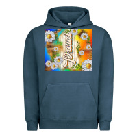 Pigment Midnight Navy proud with daisies Urban Hoodie - TumblerDesignByShophia