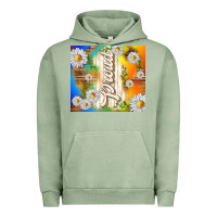 Pigment Oil Green proud with daisies Urban Hoodie - TumblerDesignByShophia