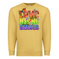 Antique Gold Love Has No Gender Pride Lgbtq Premium Sweatshirt - BundleAndBundleShop
