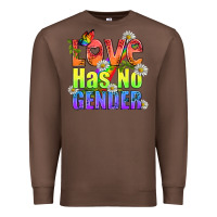 Chestnut Love Has No Gender Pride Lgbtq Premium Sweatshirt - BundleAndBundleShop