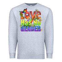 Heather Grey Love Has No Gender Pride Lgbtq Premium Sweatshirt - BundleAndBundleShop