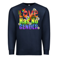 Navy Love Has No Gender Pride Lgbtq Premium Sweatshirt - BundleAndBundleShop