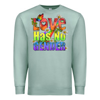 Seafoam Love Has No Gender Pride Lgbtq Premium Sweatshirt - BundleAndBundleShop