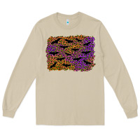 Mushroom halloween leopard bat background Long Sleeve Tee - AdoDesignShop