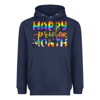 Navy Western Happy Pride Month LGBTQ+ Heavyweight Hoodie - BundleAndBundleShop