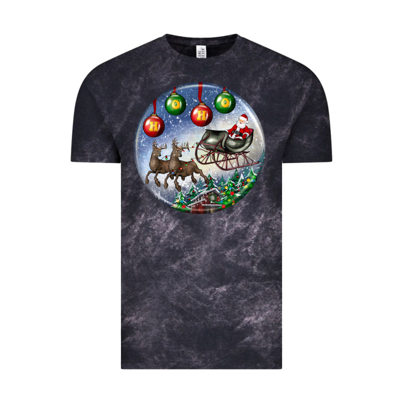 Santa Claus With Deer Christmas Ornament Vintage Tee by BundleAndBundleShop | Teevron