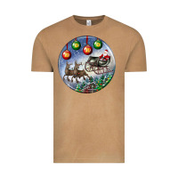Vintage Camel santa claus with deer christmas ornament Vintage Tee - BundleAndBundleShop