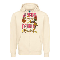 Sandshell jesus praising and farm raising Zipper Hoodie - MaliasSmallBusiness