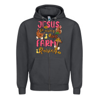 Smoke jesus praising and farm raising Zipper Hoodie - MaliasSmallBusiness