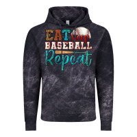 Cloud Black eat sleep baseball repeat Vintage Hoodie - HRA Design Shop