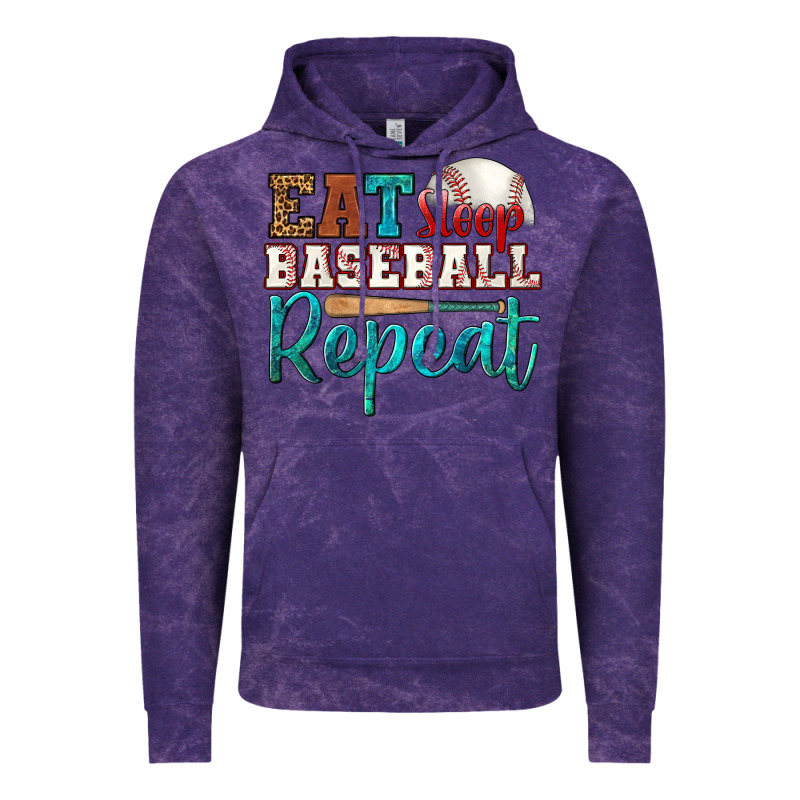 Eat Sleep Baseball Repeat Vintage Hoodie by HRA Design Shop | Teevron