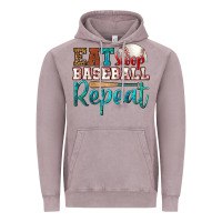 Vintage Zinc eat sleep baseball repeat Vintage Hoodie - HRA Design Shop
