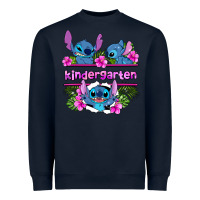 Navy preview flower stitch kindergarten Heavyweight Sweatshirt - AdoDesignShop
