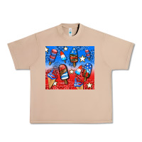 Burro american popsicle and stars Urban Heavy Tee - AdoDesignShop