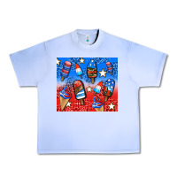 Grape Ice american popsicle and stars Urban Heavy Tee - AdoDesignShop