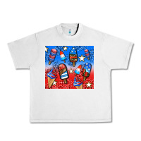 Lunar Rock american popsicle and stars Urban Heavy Tee - AdoDesignShop