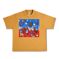 Peanut Butter american popsicle and stars Urban Heavy Tee - AdoDesignShop