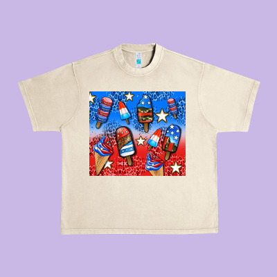American Popsicle And Stars Urban Heavy Tee Designed By Adodesignshop