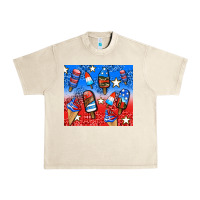 Sandshell american popsicle and stars Urban Heavy Tee - AdoDesignShop