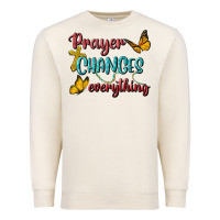 Sandshell Prayer Changes Everything Premium Sweatshirt - BundleAndBundleShop