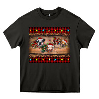 Asphalt hohoho christmas cows Heavy Core Tee - RanaPortraitStore