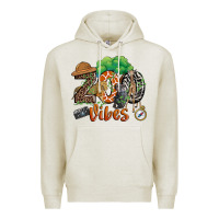 Oatmeal Heather zoo vibes Premium Hoodie - JahusDesignShop