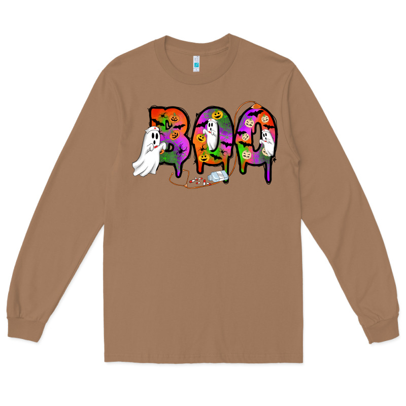 Halloween Boo Long Sleeve Tee by AdoDesignShop | Teevron