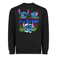 Black preview flower stitch 2nd grade Heavyweight Sweatshirt - AdoDesignShop