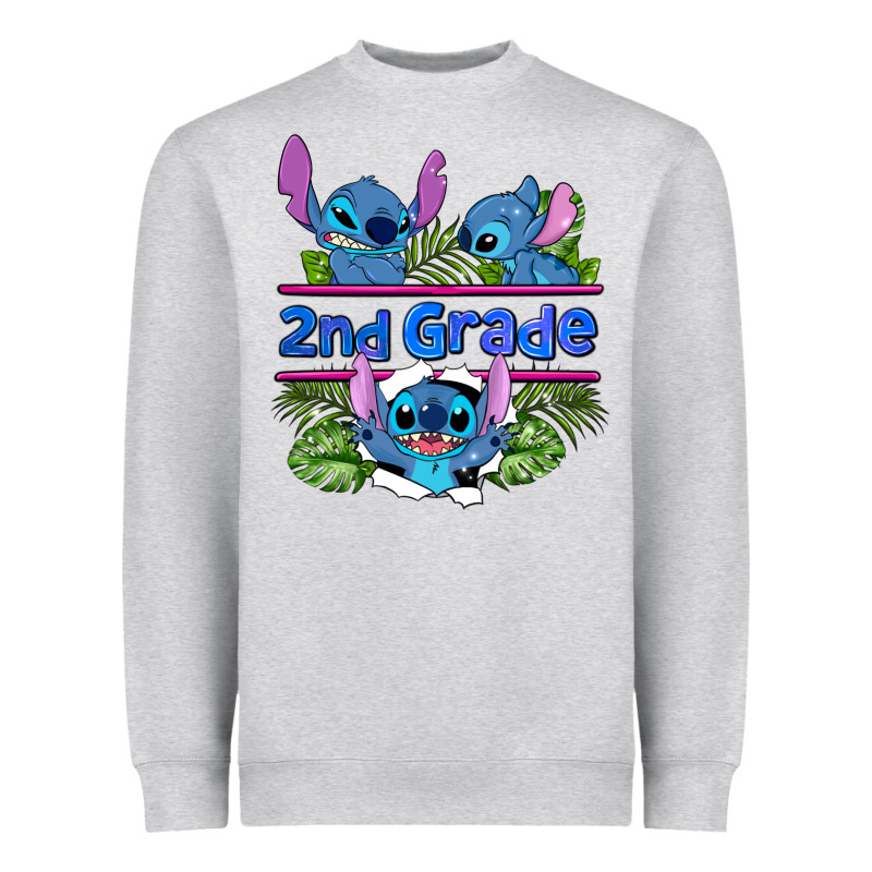 Preview Flower Stitch 2nd Grade Heavyweight Sweatshirt by AdoDesignShop | Teevron